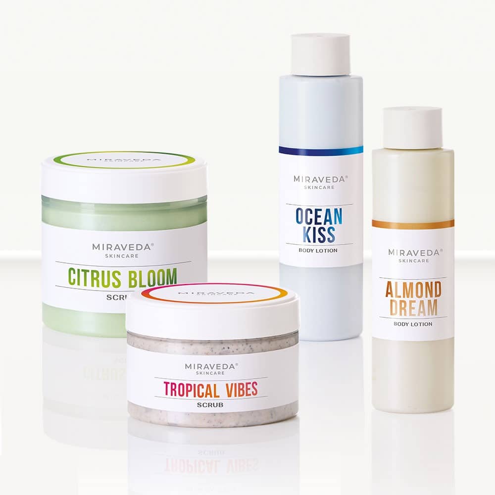 miraveda scrub e lozioni